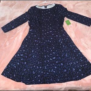 Blue Leopard print dress